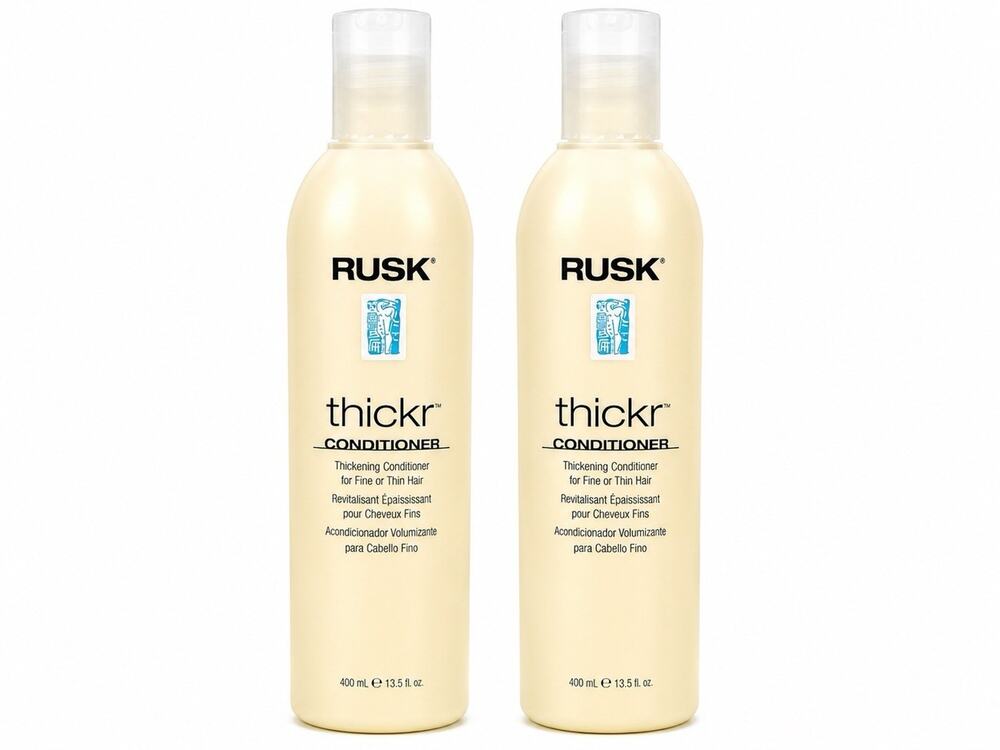 RUSK Thickr Thickening Conditioner Fine Thin Hair 13.5 oz 400ml Pack of 2